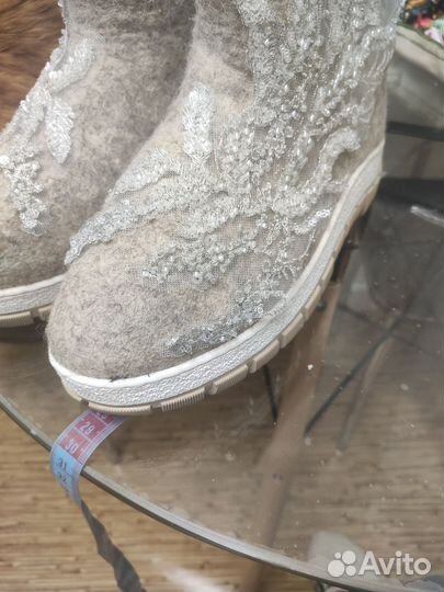 Валенки с вышивкой на подошве 40-42