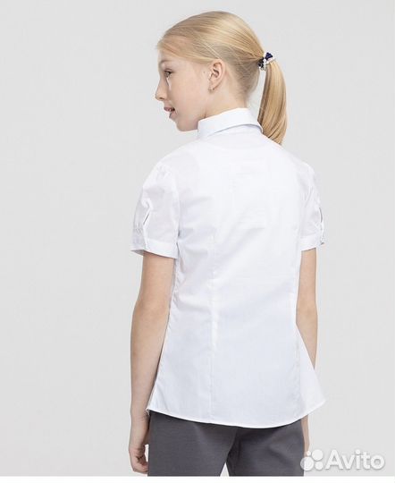 Блузка button blue