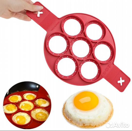 Силиконовая форма для выпечки оладьев, котлет
