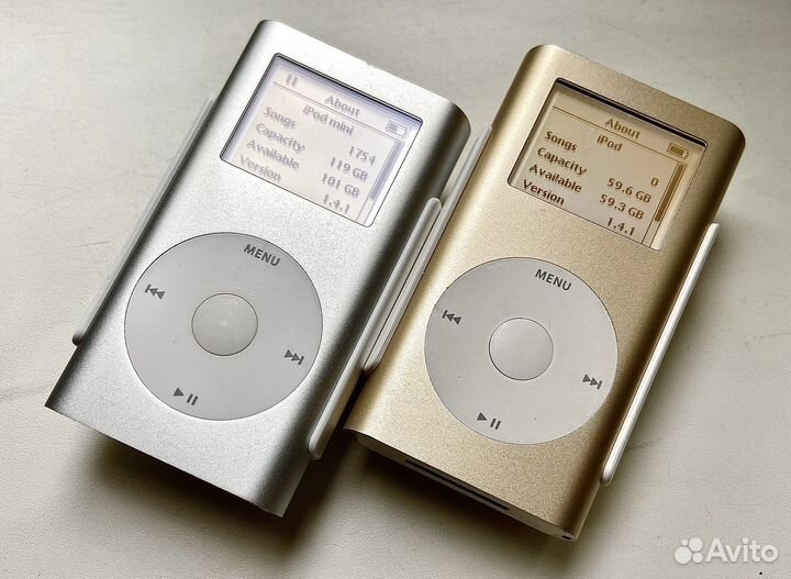 iPod mini gold 64gb (compact flash upgrade)