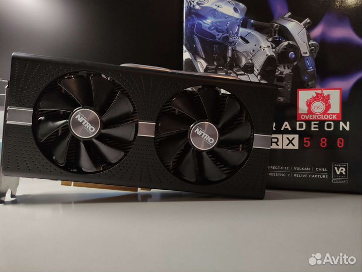 RX 580 Sapphire Nitro+ 4GB OC Видеокарта