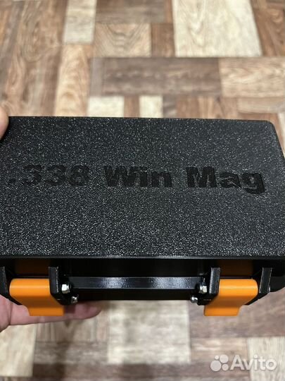 Кейс/бокс для патрон калибр 338 Winchester Magnum