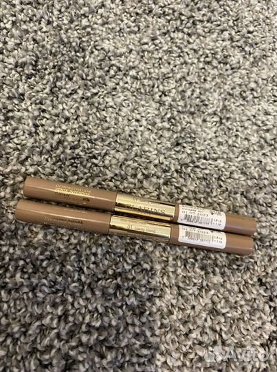 Тушь и тени для бровей 2в1 clarins
