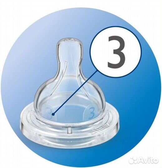 Соски на бутылочку avent 3