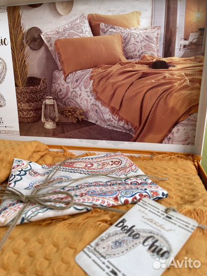 Комплект постельного белья с покрывалом турция