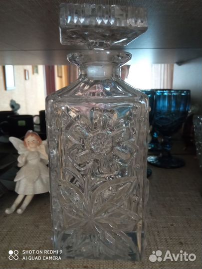 Штоф хрустальный+3 бокала