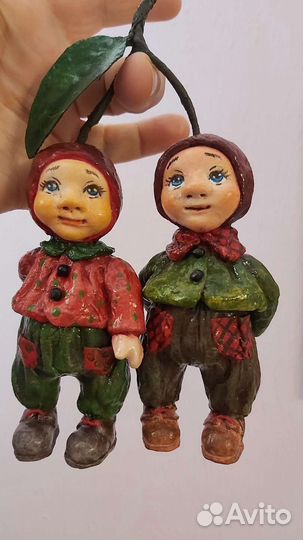 Ватные елочные игрушки