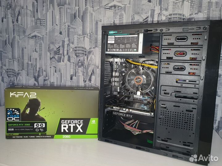 Игровой пк ryzen 5 3500/rtx 2060 6gb
