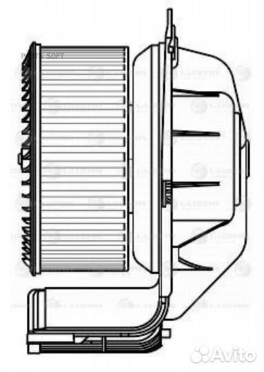 Вентилятор отопителя Renault Scenic II (03) (LFh 0
