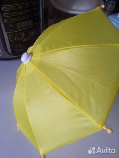 Жёлтый зонт для кукол