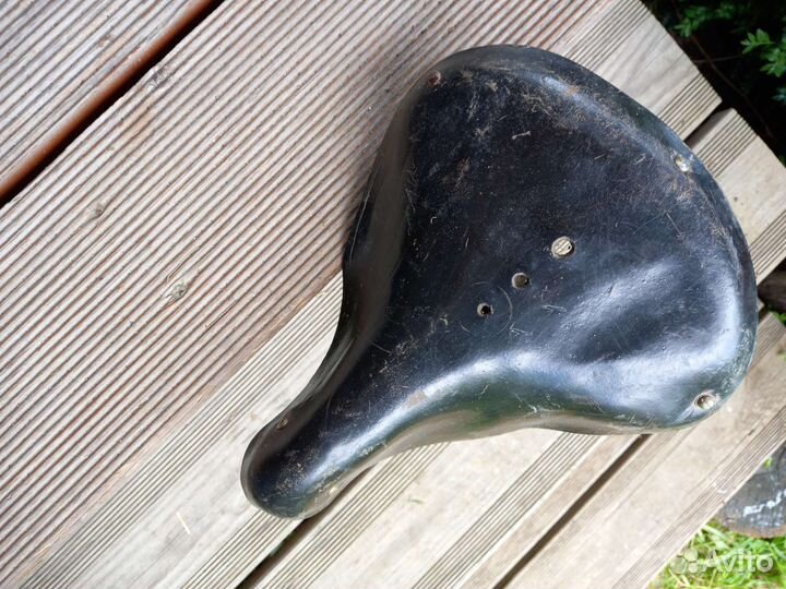 Седло СССР для велосипеда кожаное