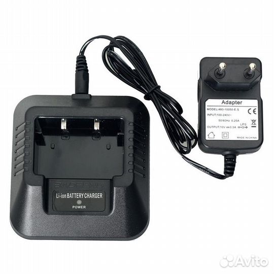 Зарядный стакан с адаптером для рации Baofeng UV-5