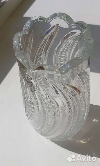 Ваза для цветов хрустальная СССР