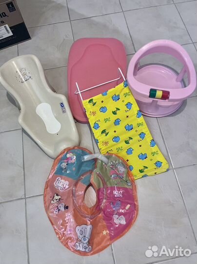 Приспособления для купания, горка, круг