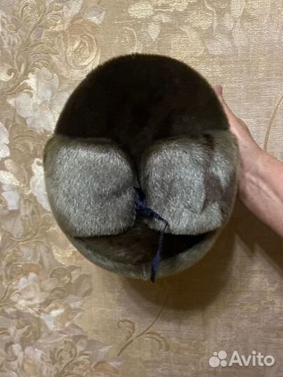 Меховая шапка с отворотом, мужская, 52-60 размер