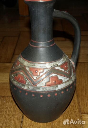 Керамический кувшин ручной работы, Армения. 1974г
