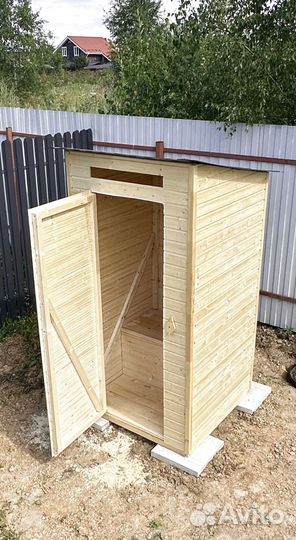 Туалет квадратный односкатный доставка