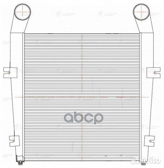 Онв (радиатор интеркулера) для а/м маз 5440B9 с