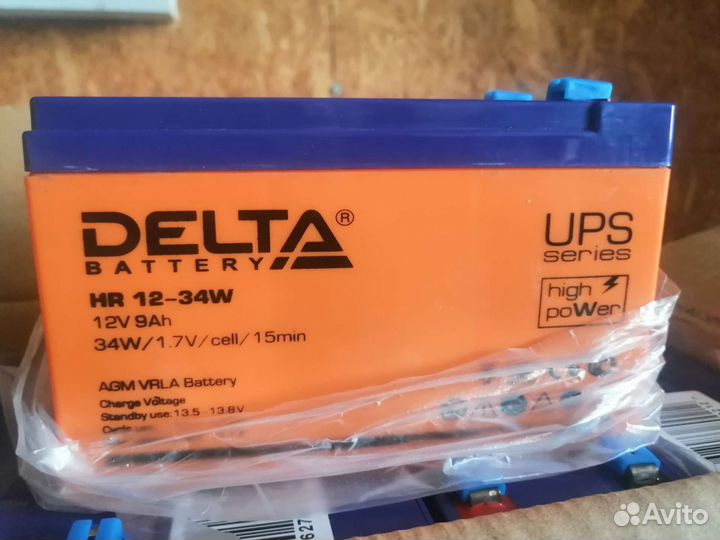Аккумулятор Агм AGM Delta 12 HR12-34w 9a/h