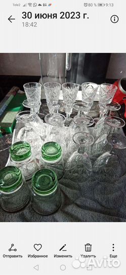 Рюмки хрусталь СССР