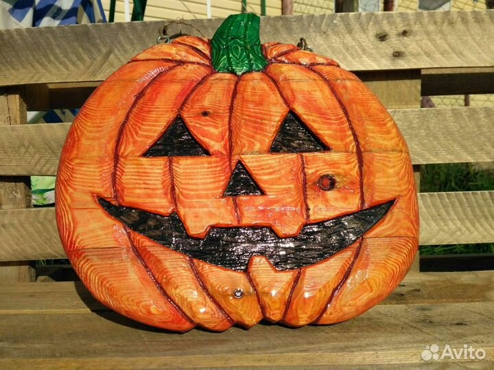 Декор на Хеллоуин. Двуликая тыква