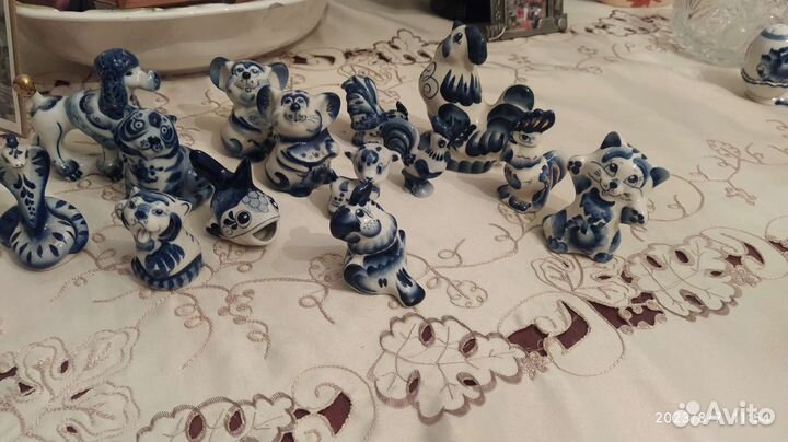 Фигурки Гжель (символы года и прочие
