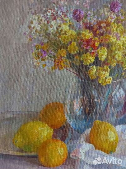 Картина маслом на холсте натюрморт