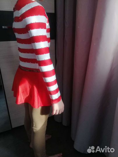 Платье для фигурного катания 128-134 ручная работа