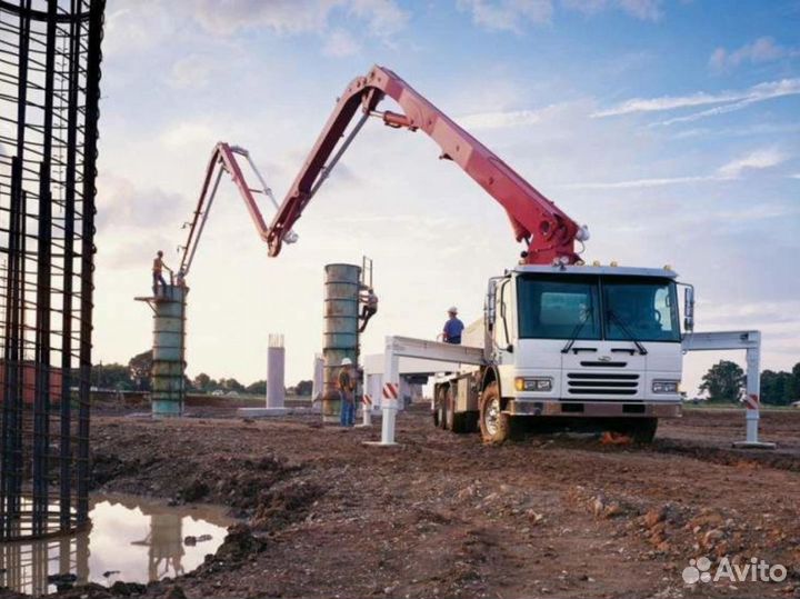 Бетон от производителя, доставка миксером