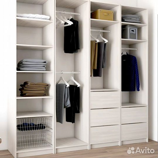 Гардеробная система на заказ в рассрочку