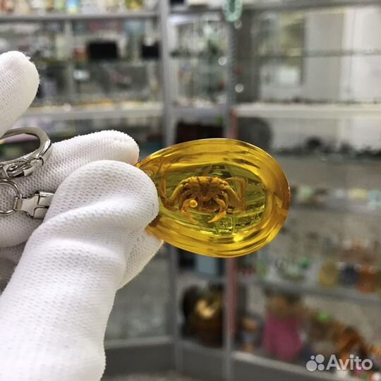 Советский Брелок Крабик В Эпоксидке Ретро Винтаж