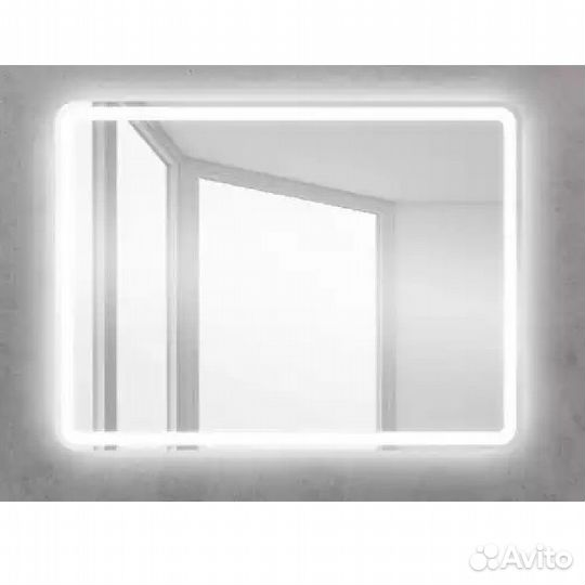 Зеркало BelBagno 90 spc-mar-900-600-led-btn Хром