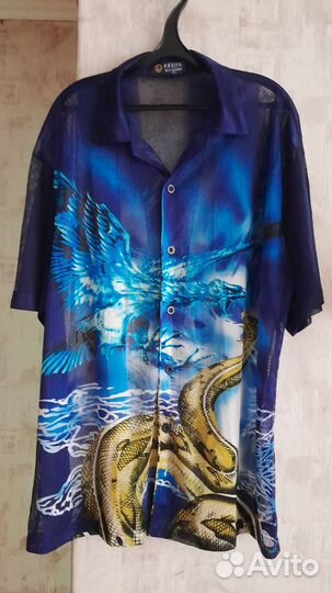 Рубашка мужская в сетку