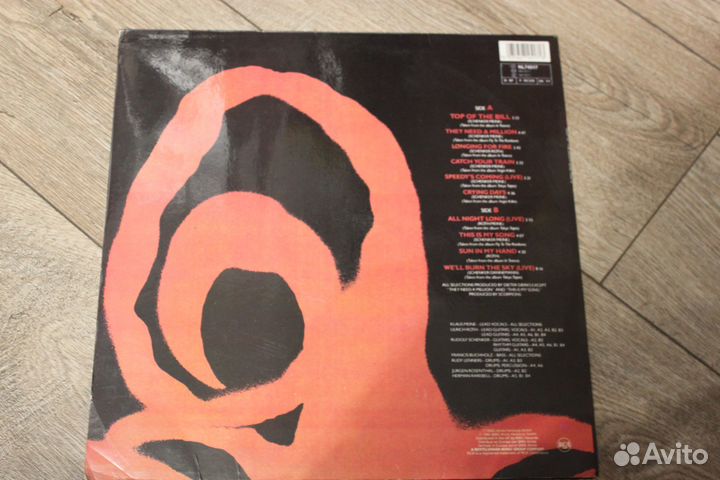 Best of scorpions vol 2 конверт от пластинки