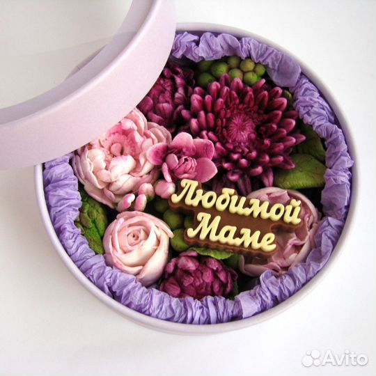 Цветы из зефира