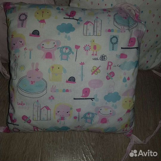 Подушка бортик бампер на кроватку