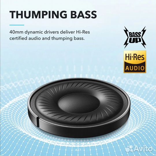 Беспроводные наушники anker soundcore life Q20i