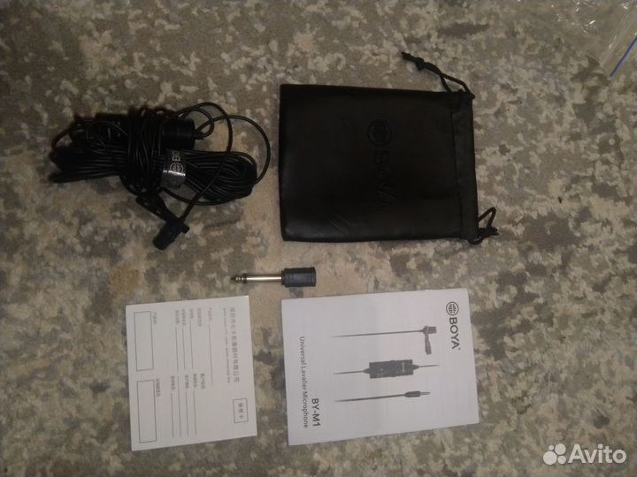 Конденсаторный петличный микрофон boya BY-M1