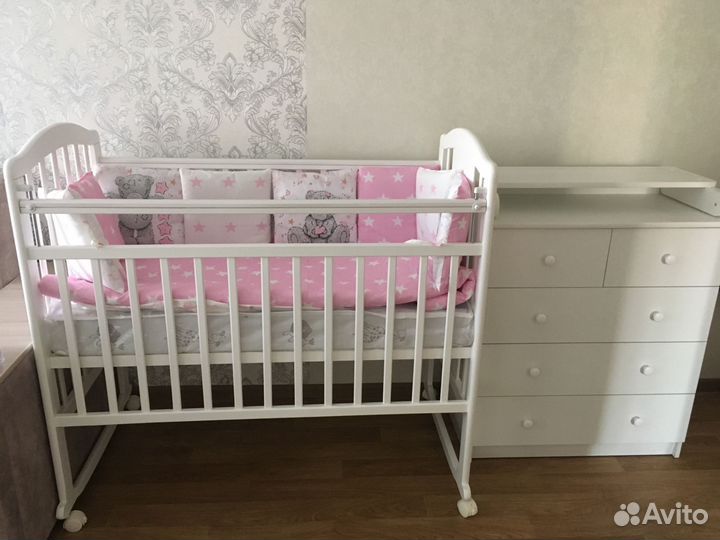 Бортики в детскую кроватку бу