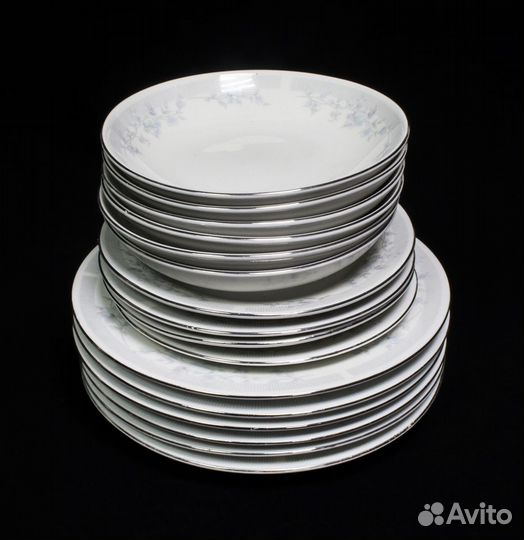 Набор тарелок 16 шт, 6-19 см, -15,5 см, 6-14 см, К