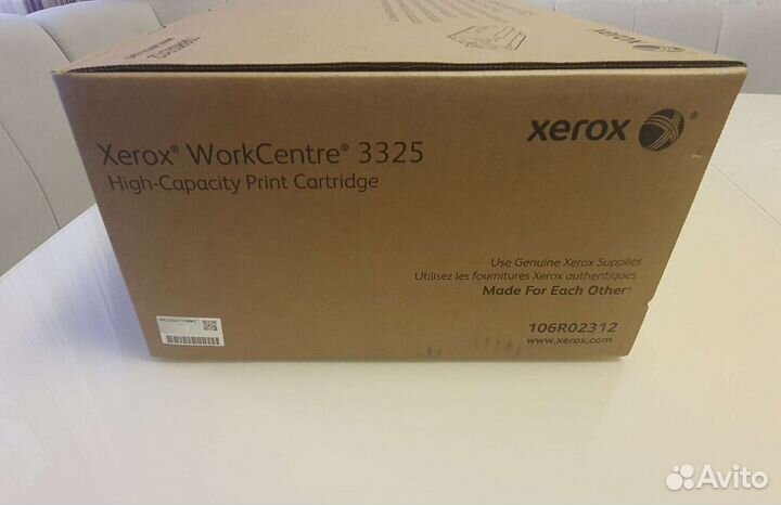 Новый Оригинальный Картридж Xerox 106R02312