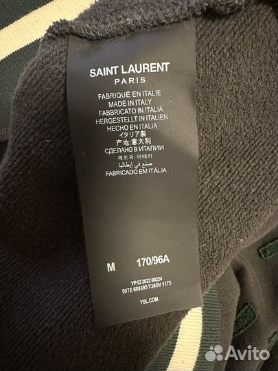 Saint Laurent Varsity Hoodie Black/Green