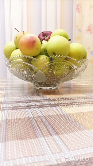 Ваза для фруктов хрусталь