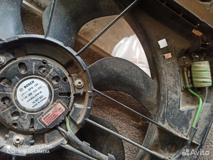Вентилятор охлаждения chevrolet cruze