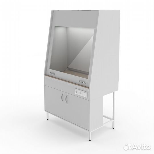 Вытяжной шкаф со столешницей из керамогранитной плитки Теолаб шв-1200 кг