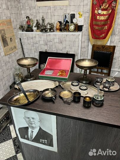 Мельхировая посуда СССР