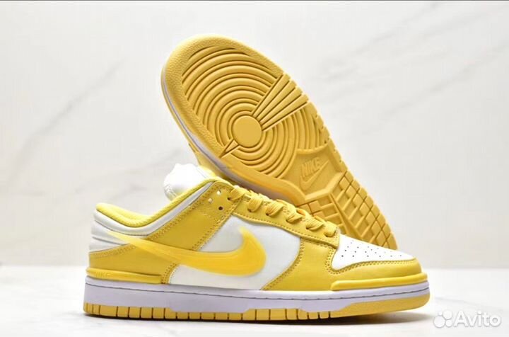 Кроссовки nike dunk low twist yellow