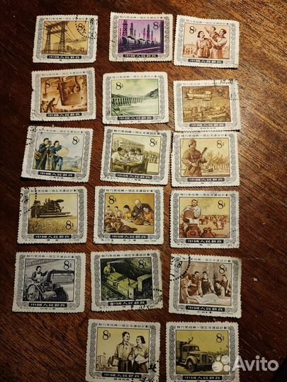 Марки Китай 1955 год серия 