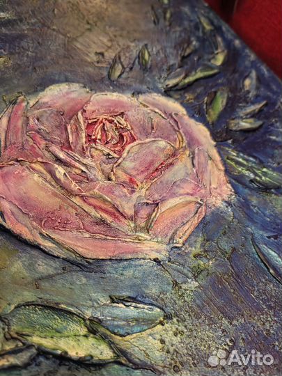 Интерьерная картина текстурная Цветы