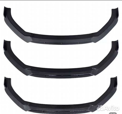 Сплиттер Губа,переднего бампера audi a3, s3 16-19г